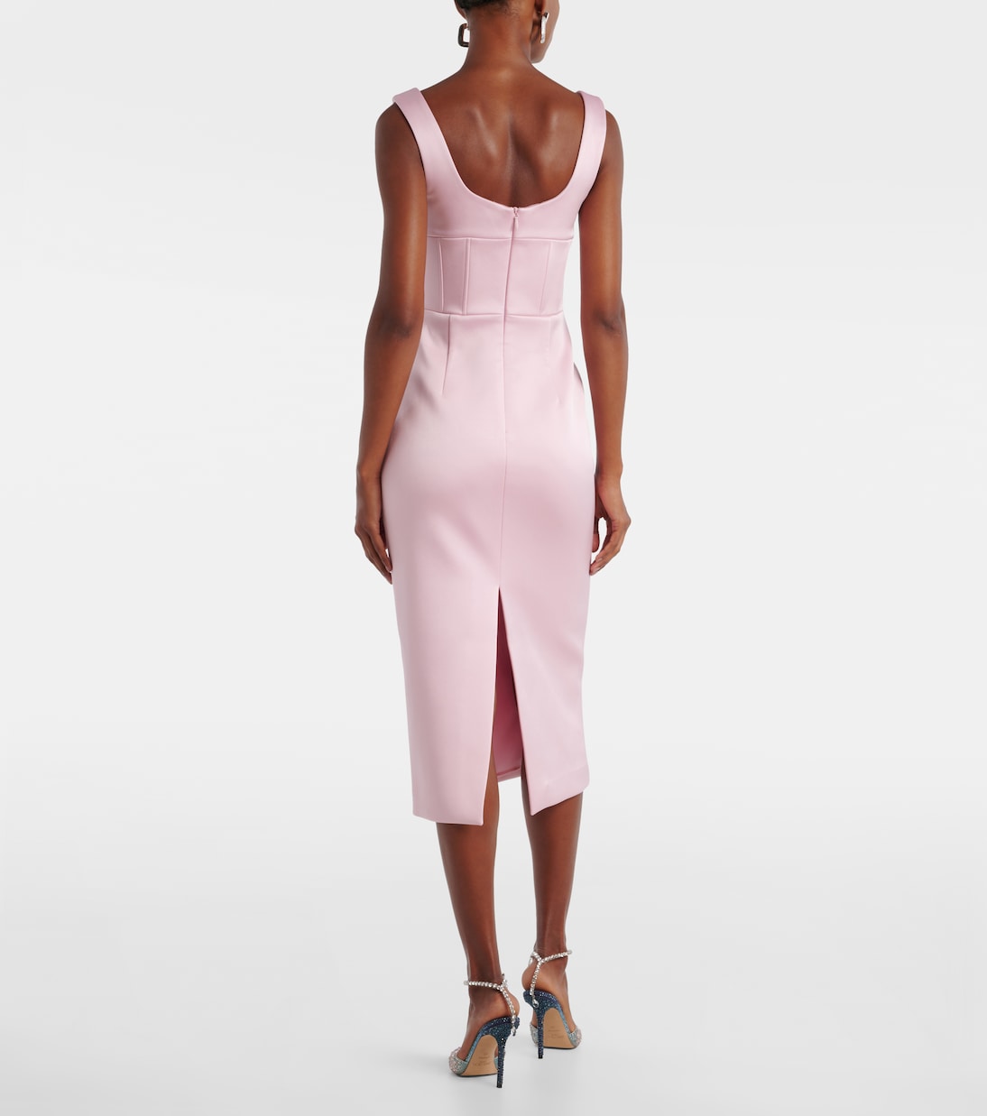 Aymee satin midi dress | Rebecca Vallance