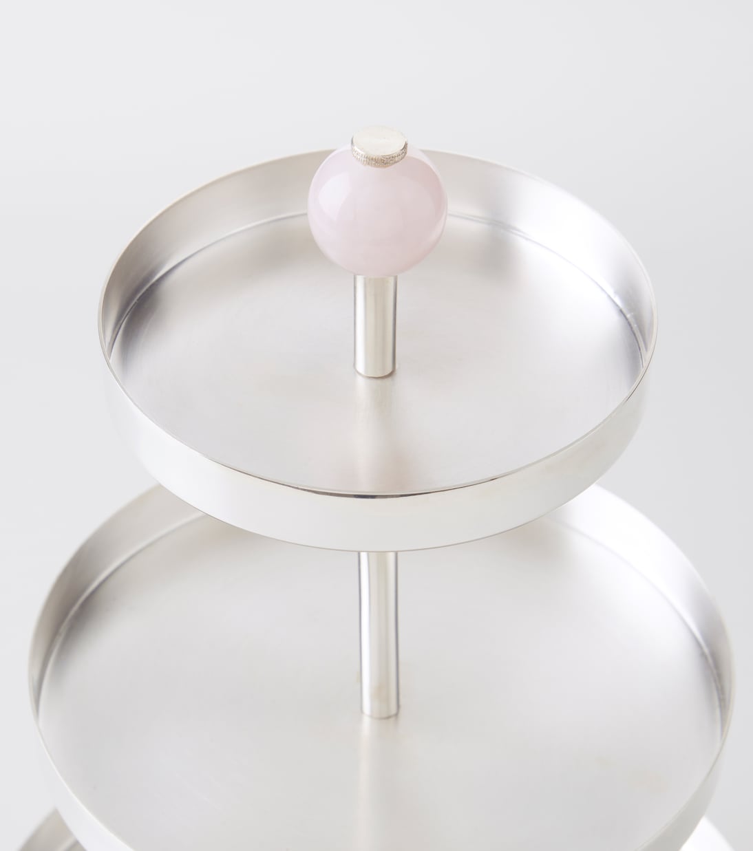 Embellished silver-plated metal cake stand | Natalia Criado