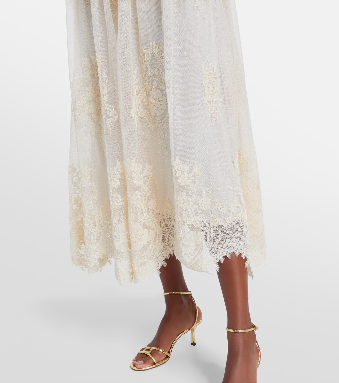 Hypnotic floral lace midi dress | Zimmermann