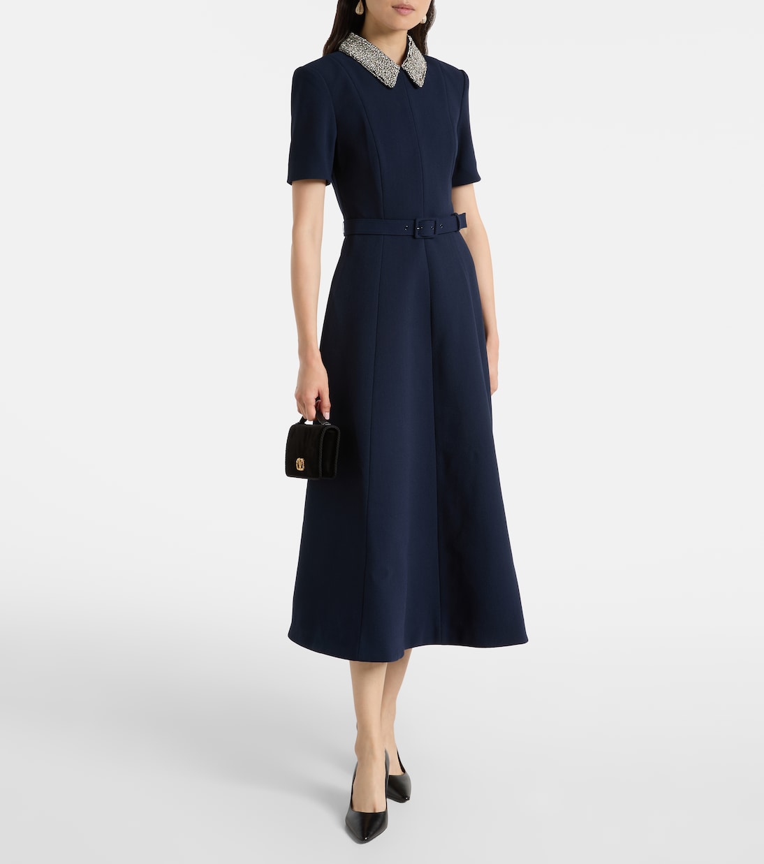 Xena embellished crêpe midi dress | Rebecca Vallance