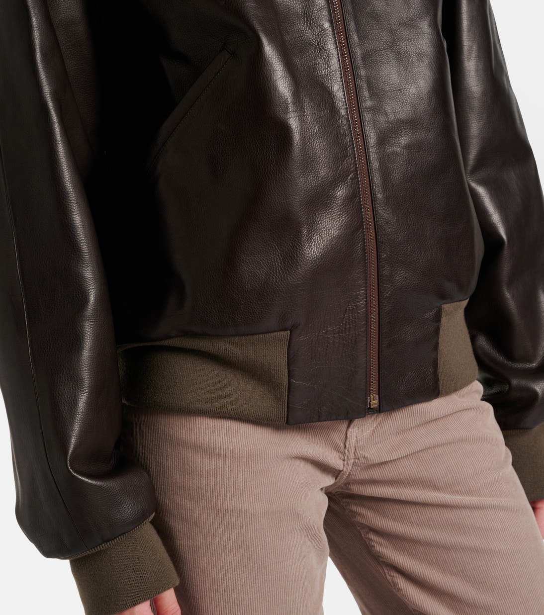 Morisel leather bomber jacket | The Row