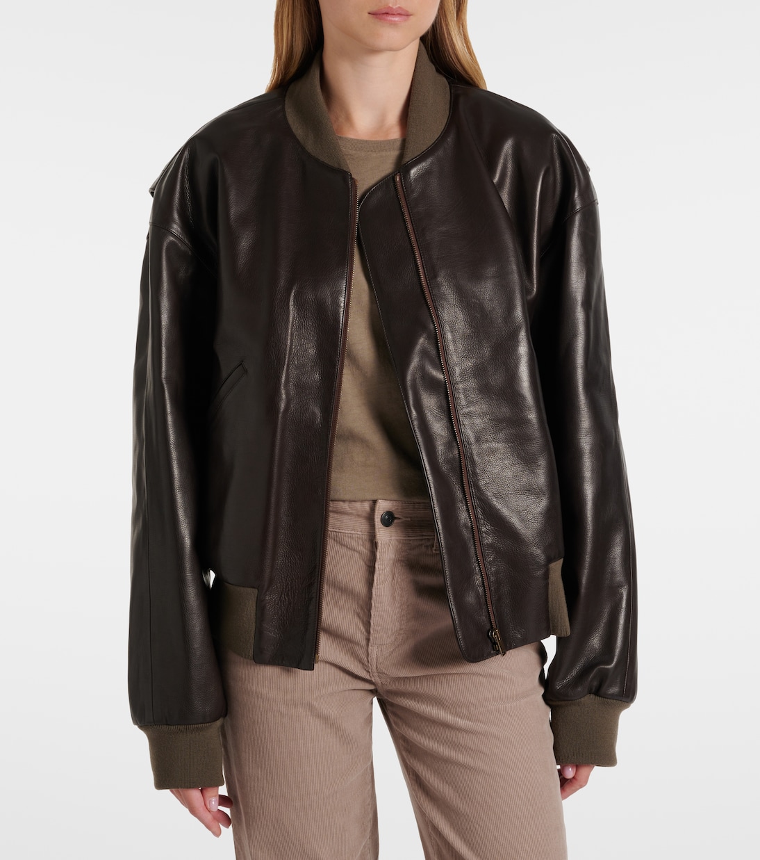 Morisel leather bomber jacket | The Row