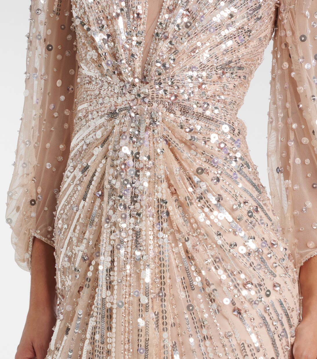 Robe longue Xenia à ornements | Jenny Packham