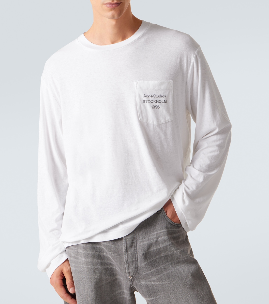 Logo cotton-blend T-shirt | Acne Studios