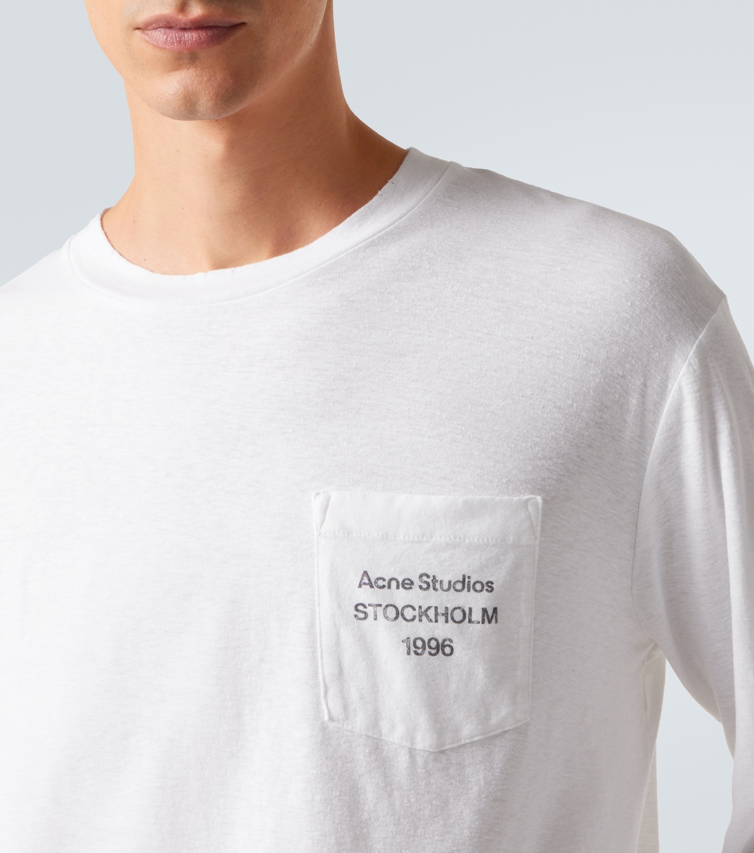 Logo cotton-blend T-shirt | Acne Studios