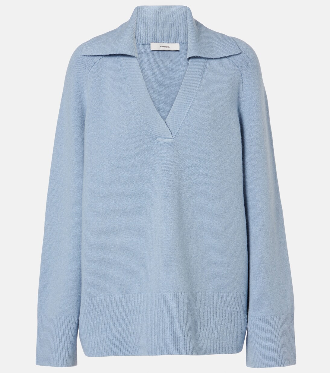 Wool and cashmere-blend polo sweater | Vince