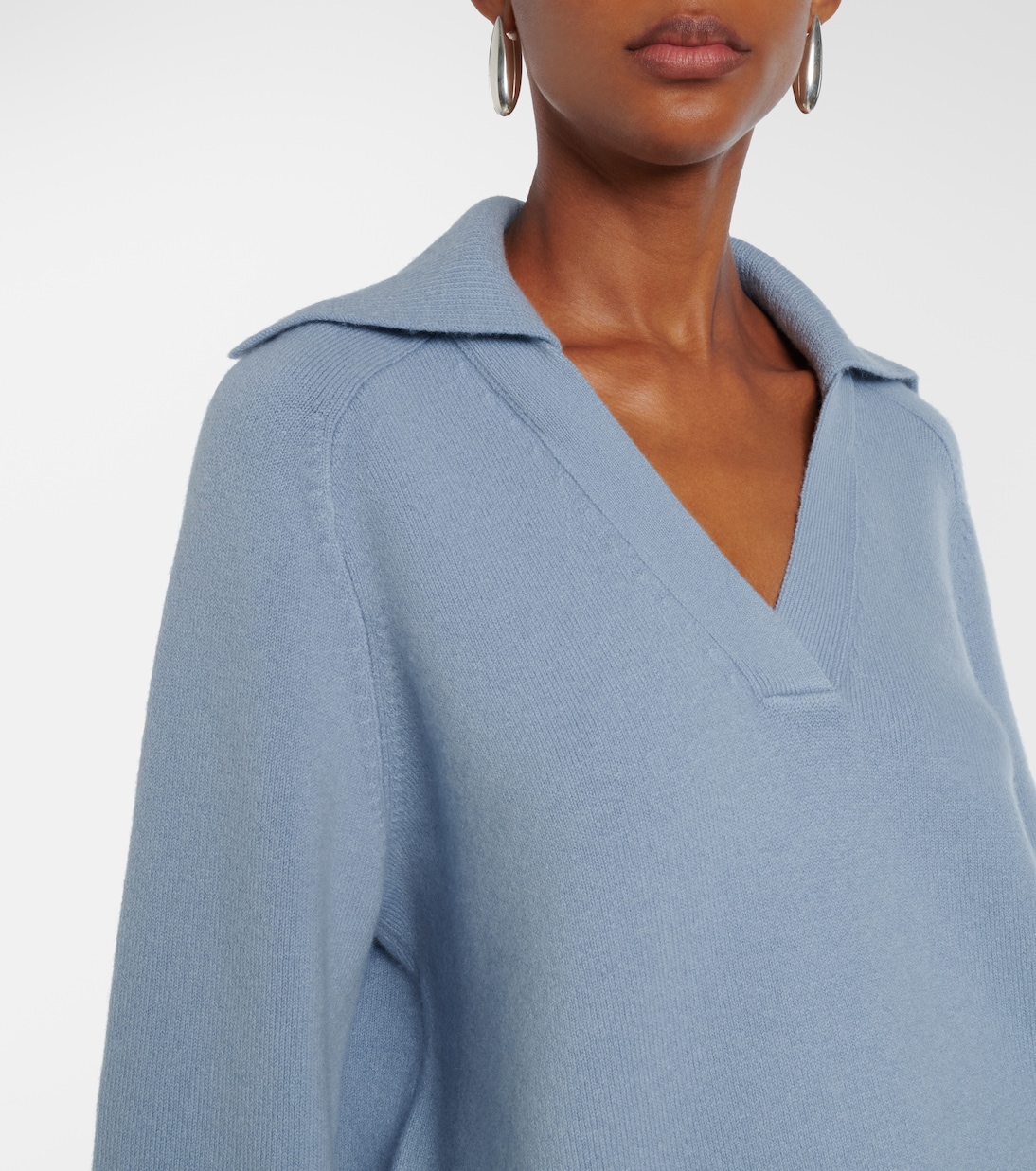 Wool and cashmere-blend polo sweater | Vince