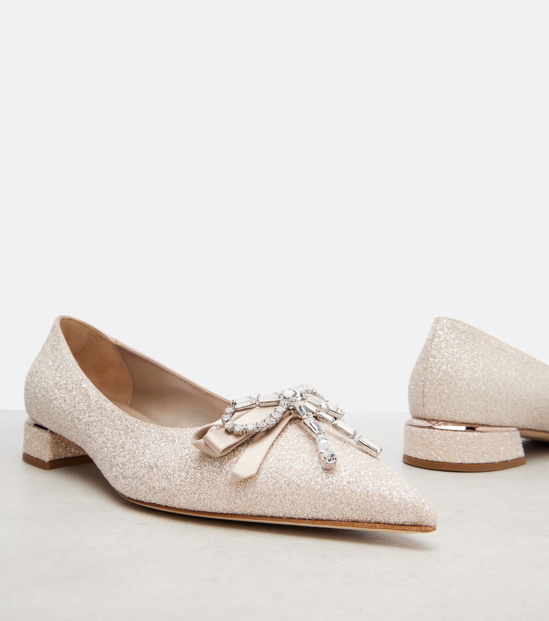 Ballerinas Auria mit Kristallen | Jimmy Choo