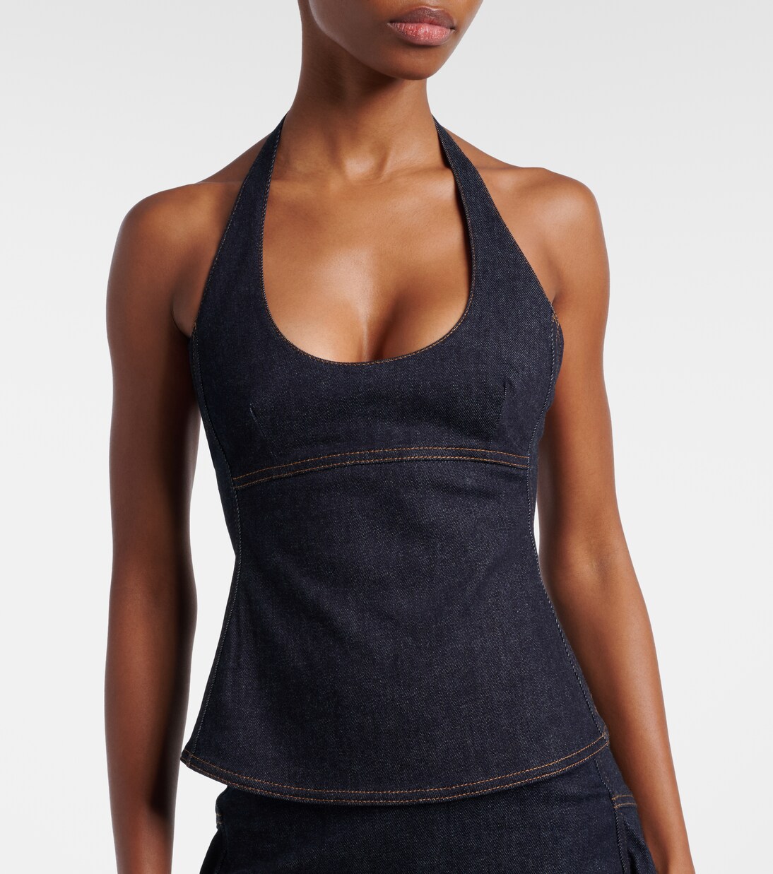 Lavoir de-Nîmes denim halterneck top | Jacquemus