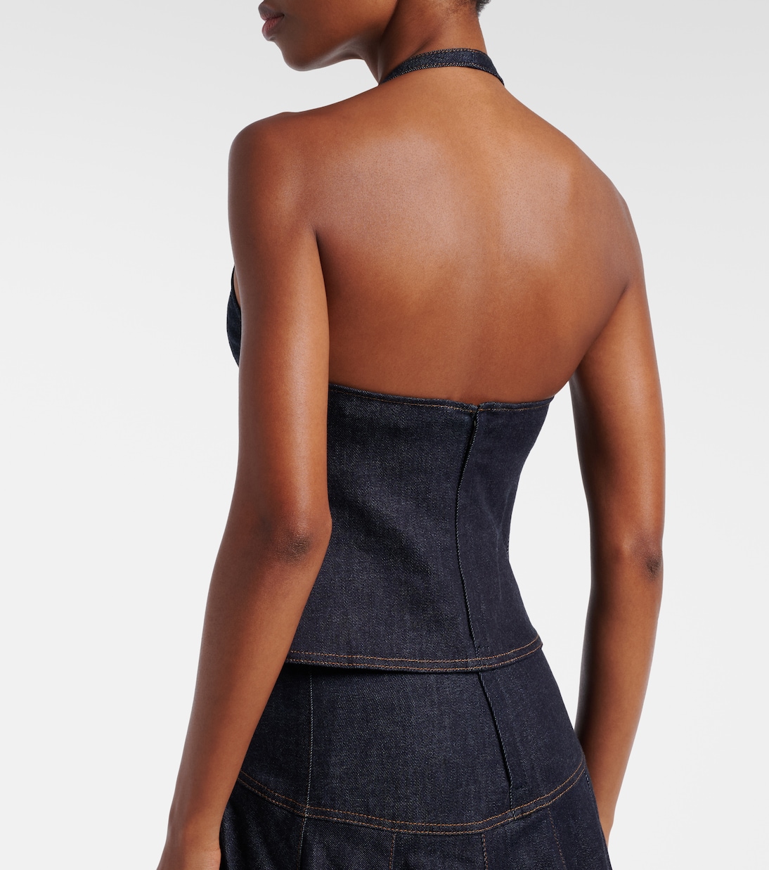 Lavoir de-Nîmes denim halterneck top | Jacquemus
