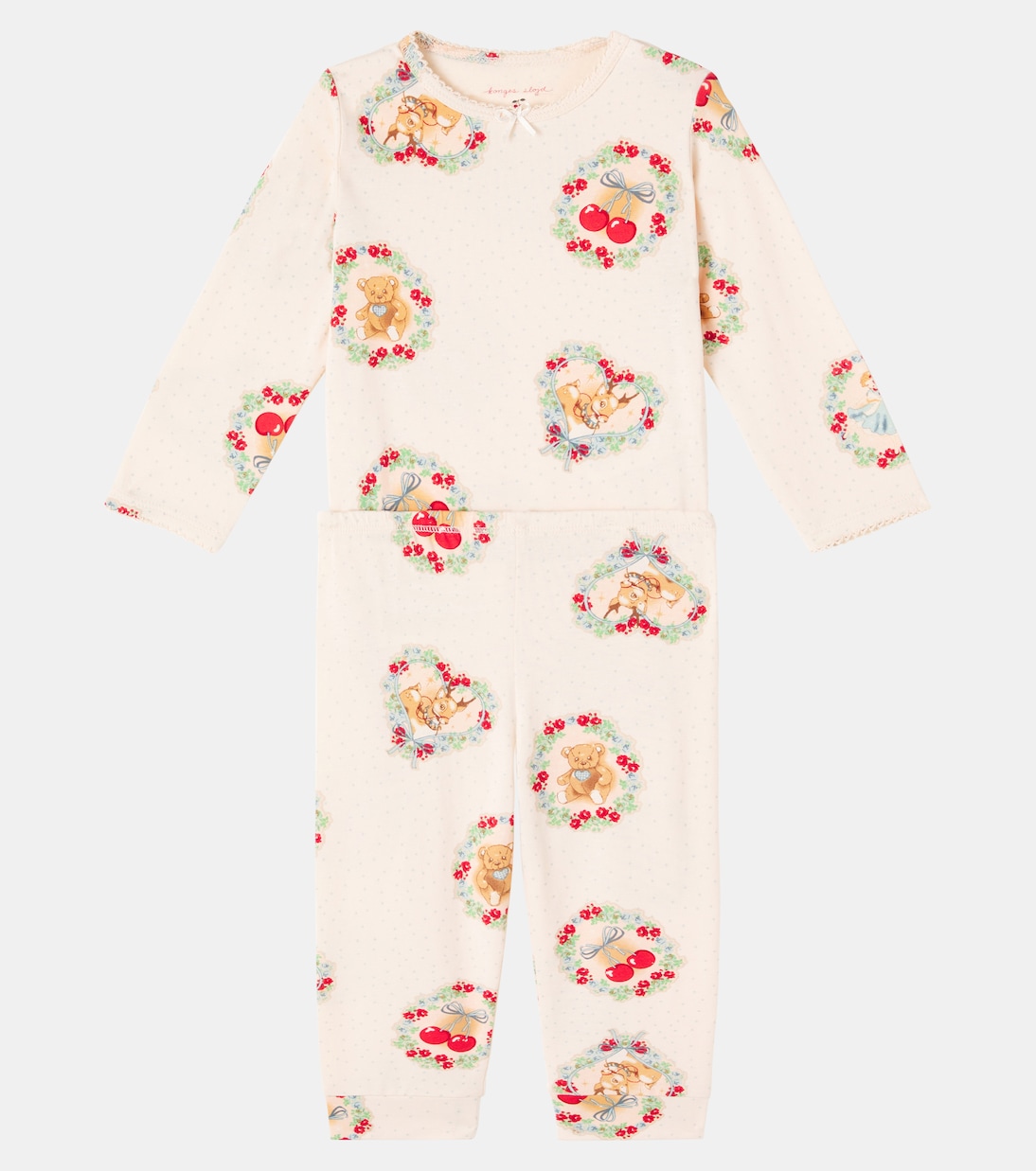 Bébé – Ensemble grenouillère et pantalon imprimé en coton mélangé | Konges Sløjd