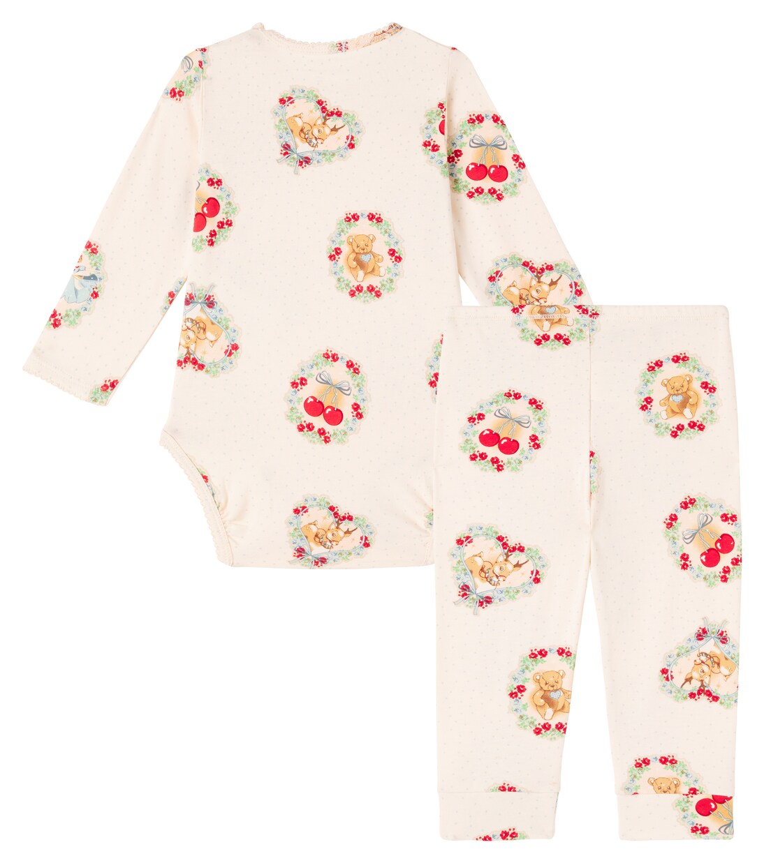 Baby cotton-blend onesie and pants set | Konges Sløjd