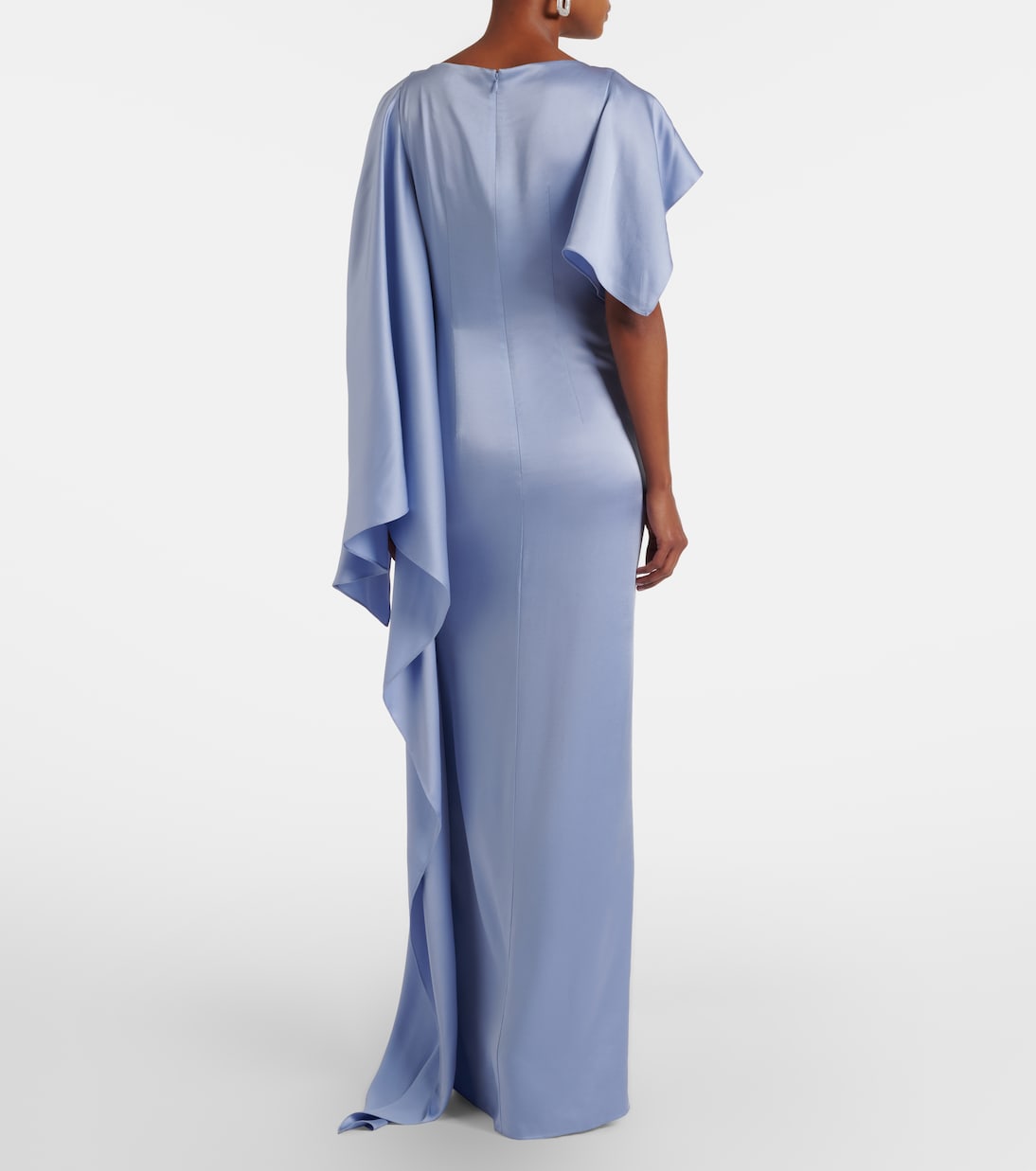 Robe longue en satin à ornements | Erdem