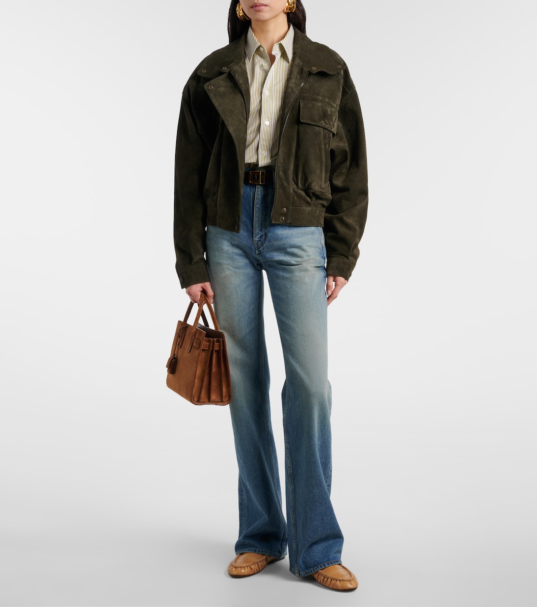 Le Loafer leather mules | Saint Laurent