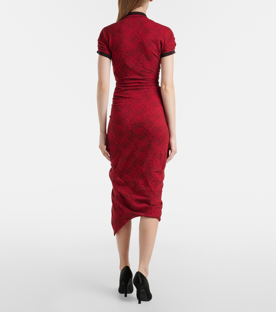 Pulling cotton jacquard midi dress | Vivienne Westwood