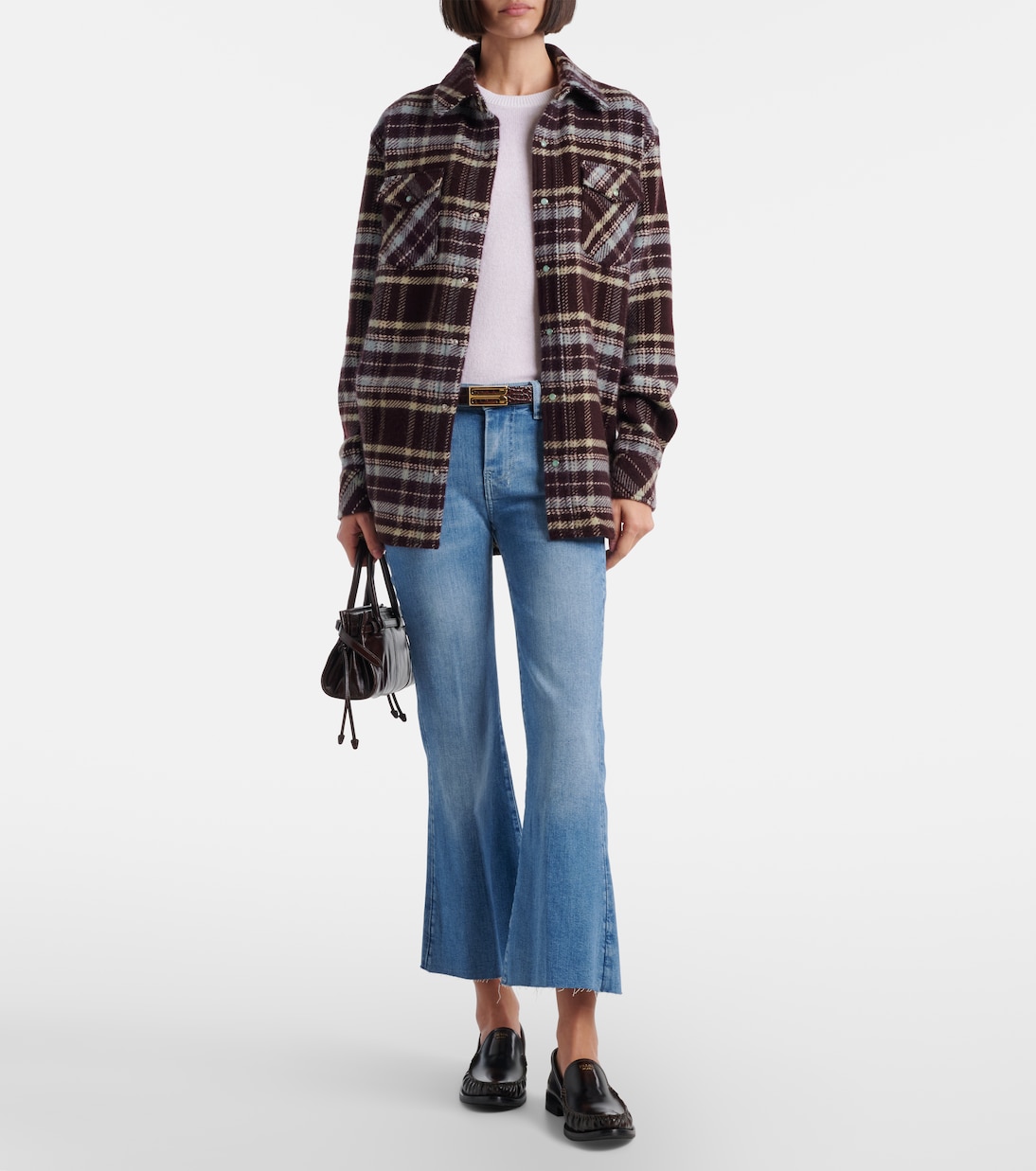 Dojo cropped flared jeans | 7 For All Mankind