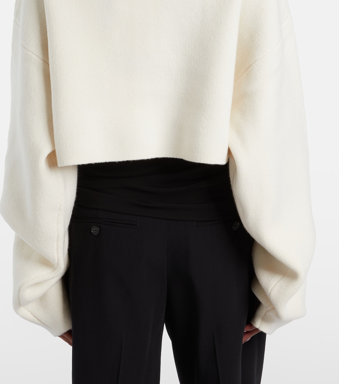Cropped wool-blend cardigan | Toteme