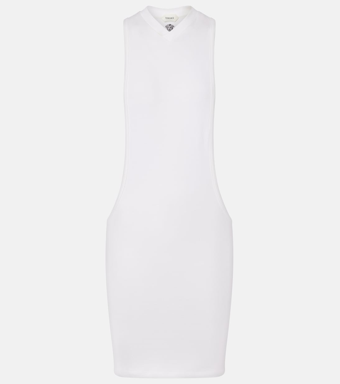 Cotton-blend jersey minidress | Versace