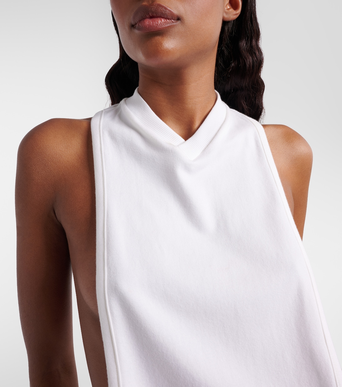 Cotton-blend jersey minidress | Versace
