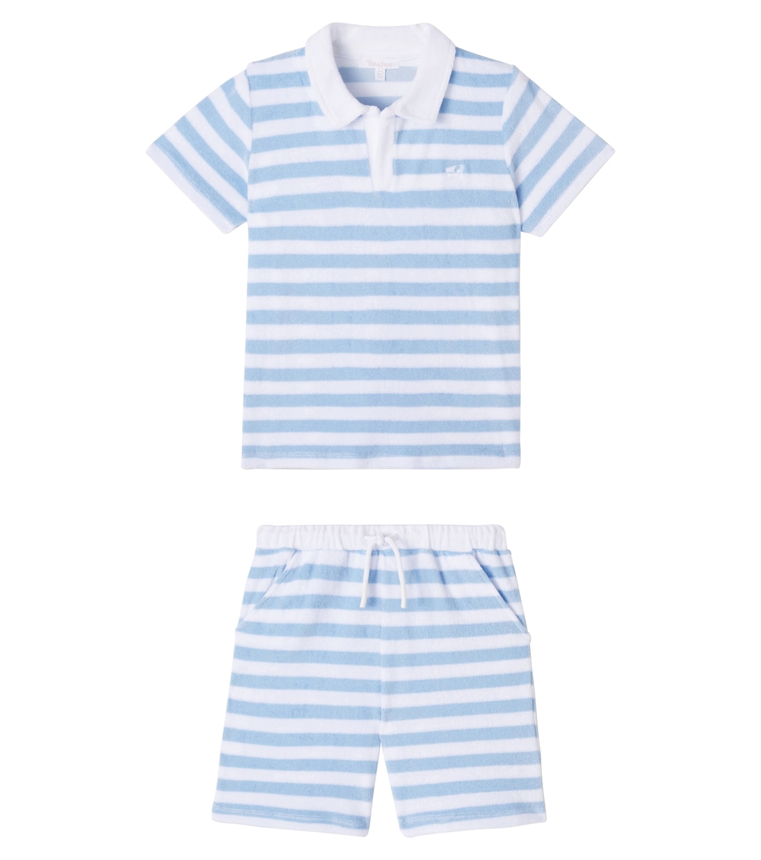 Cotton-blend polo shirt and shorts set | Patachou