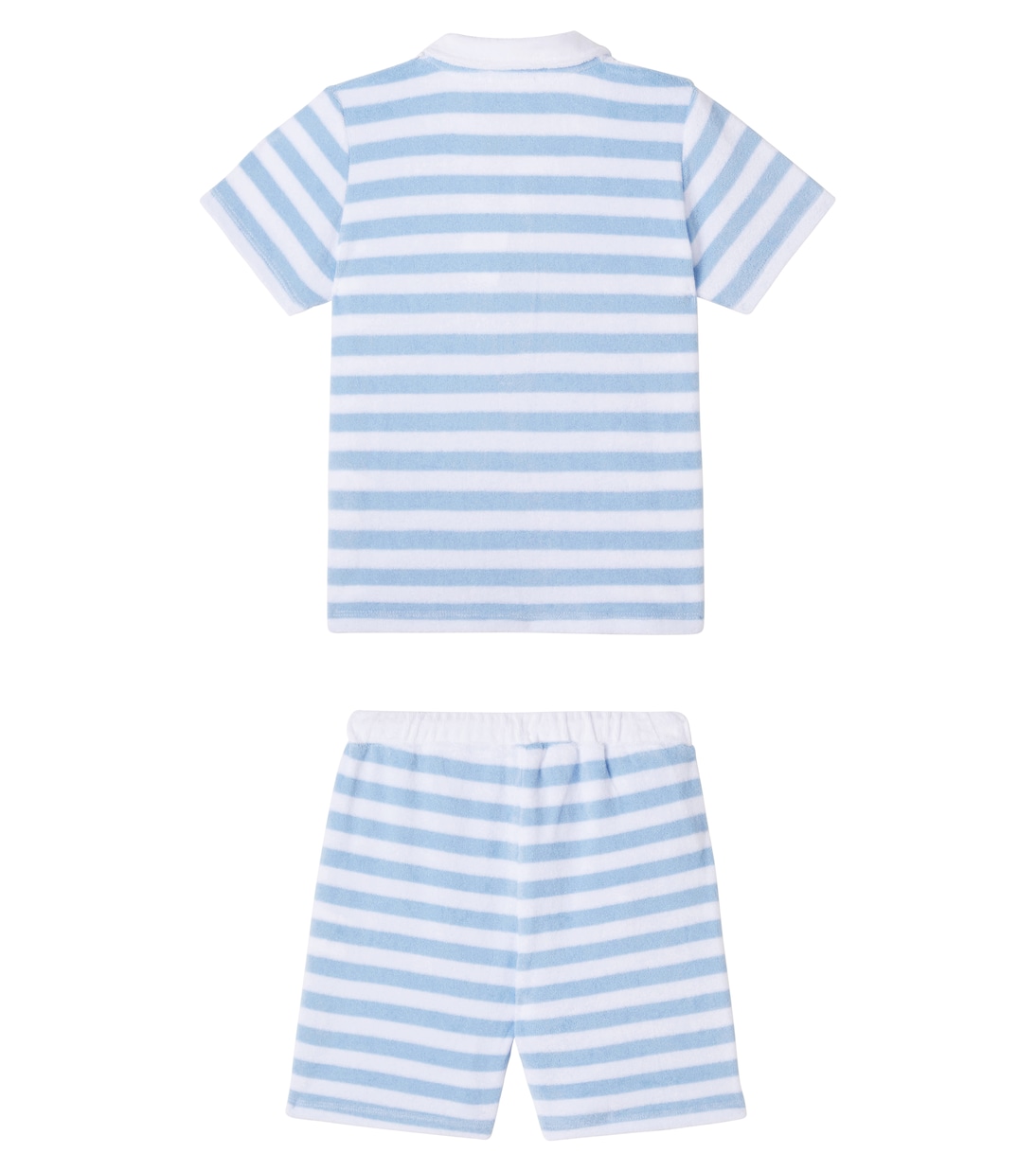 Cotton-blend polo shirt and shorts set | Patachou