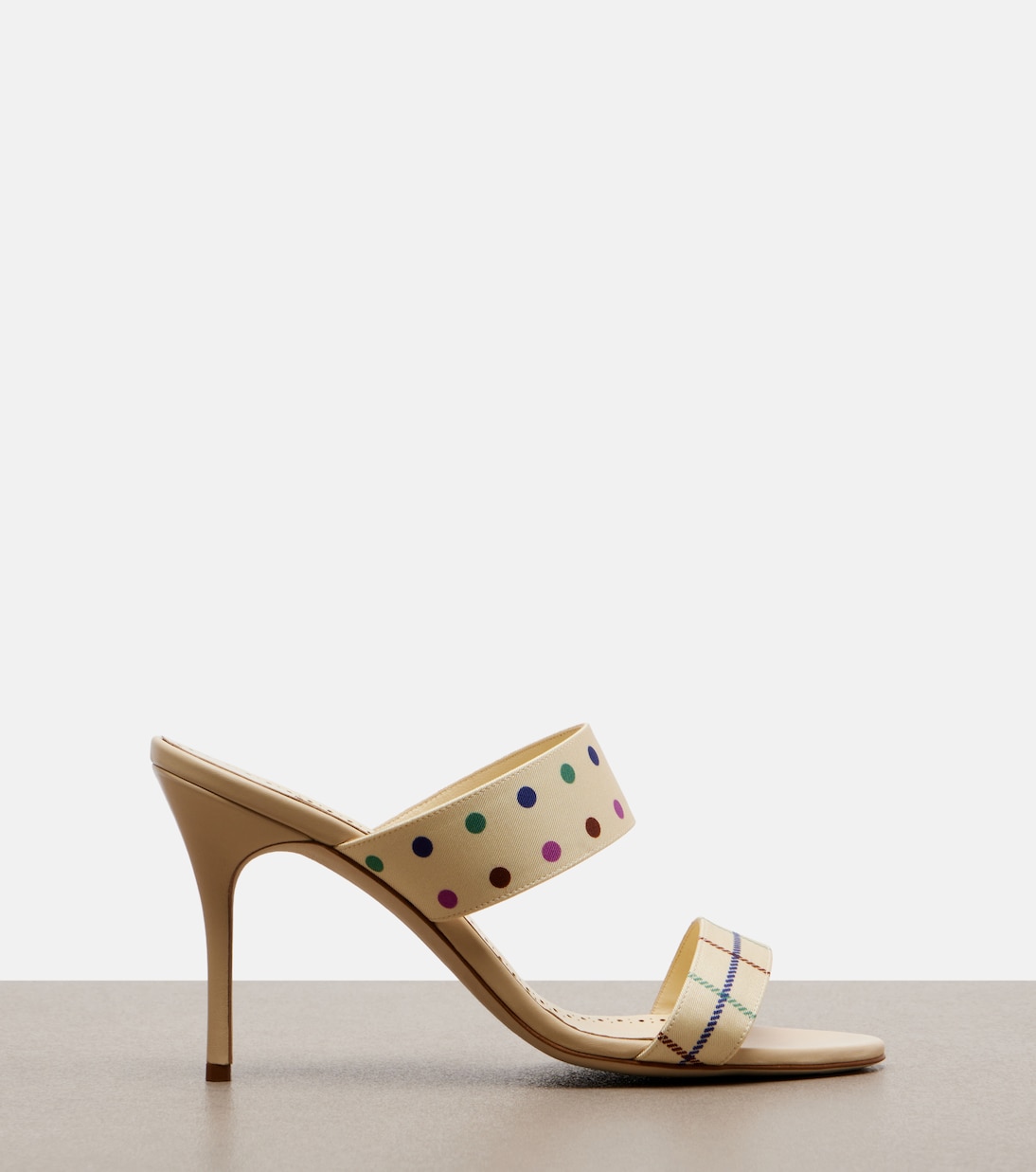 Ralotapla printed satin mules | Manolo Blahnik