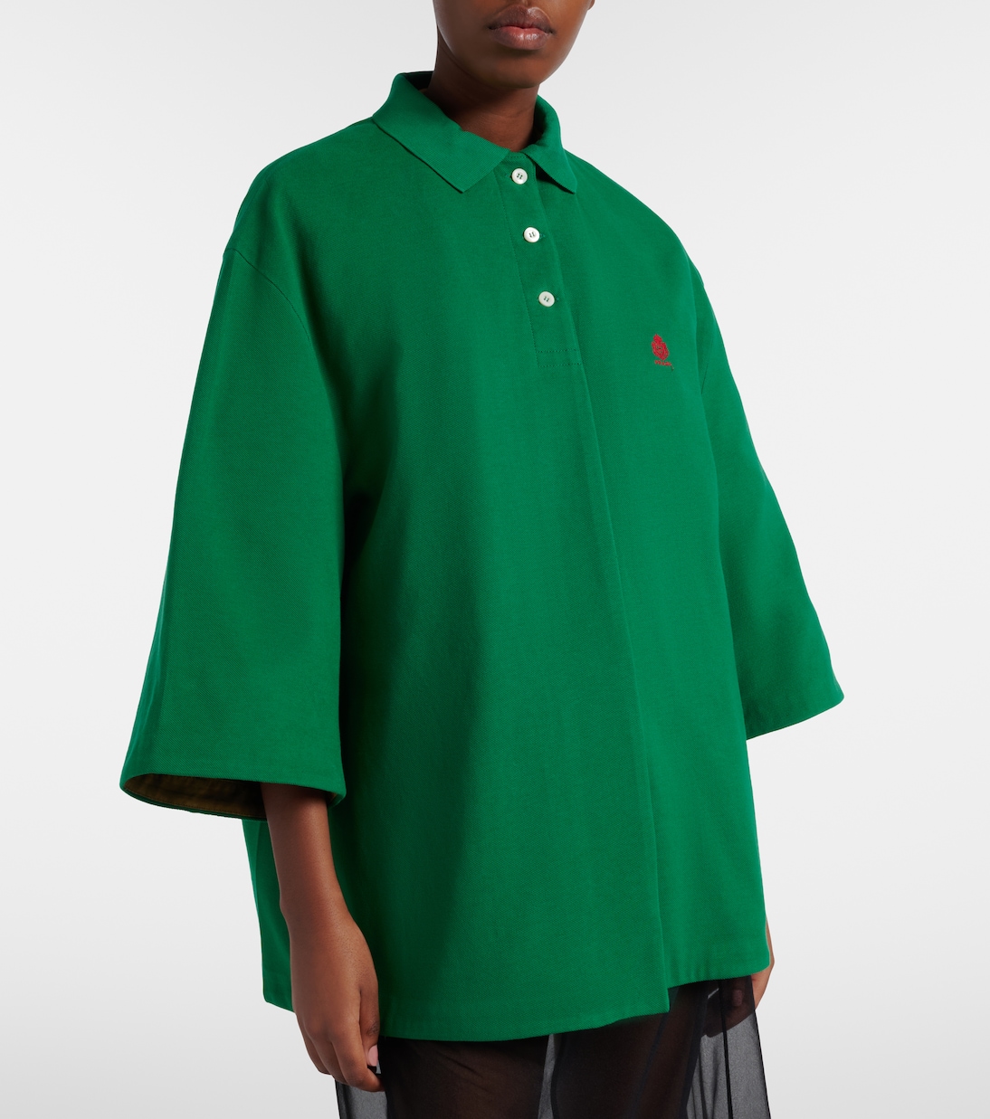 Cotton piqué coat | Prada