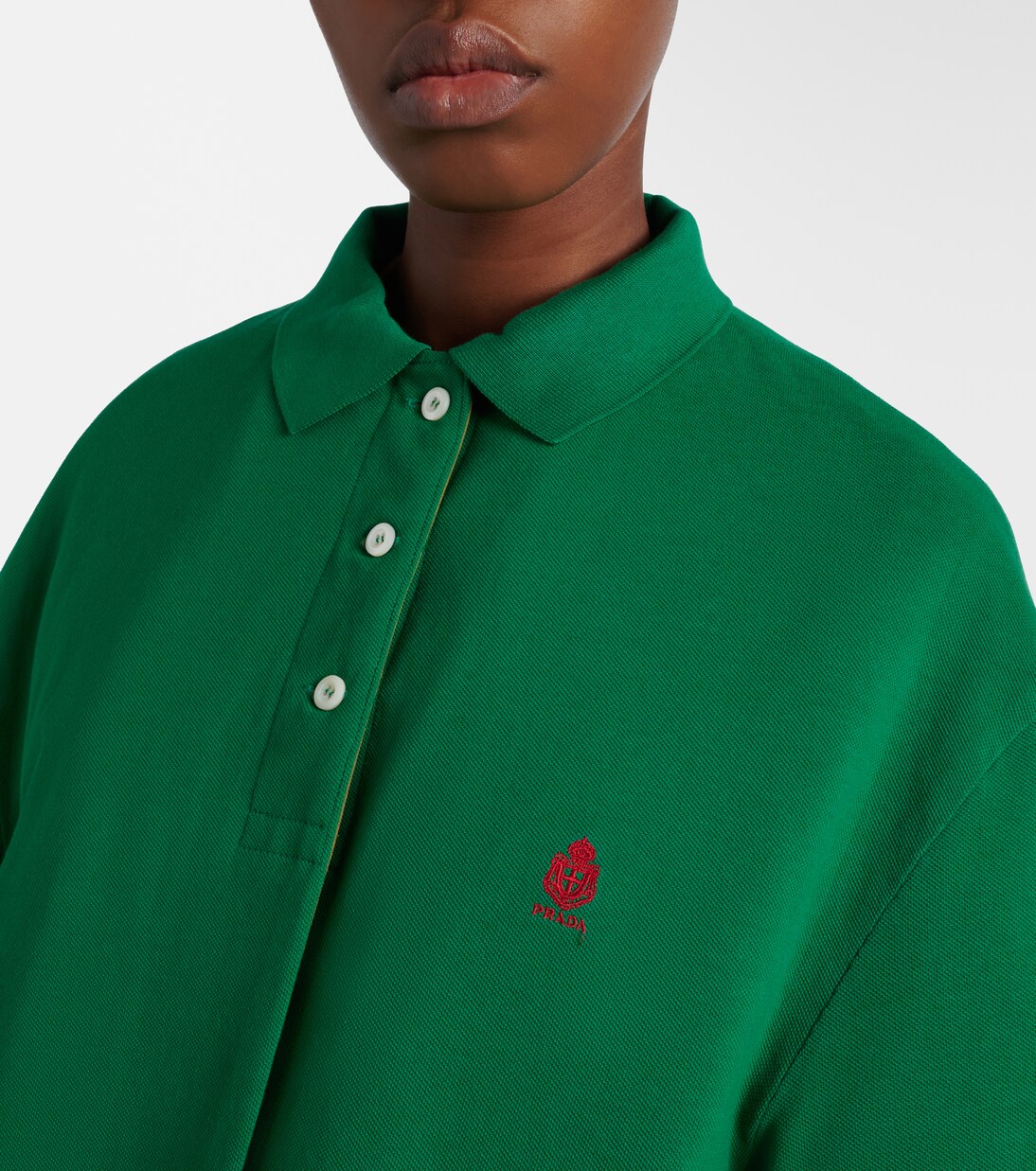 Cotton piqué coat | Prada