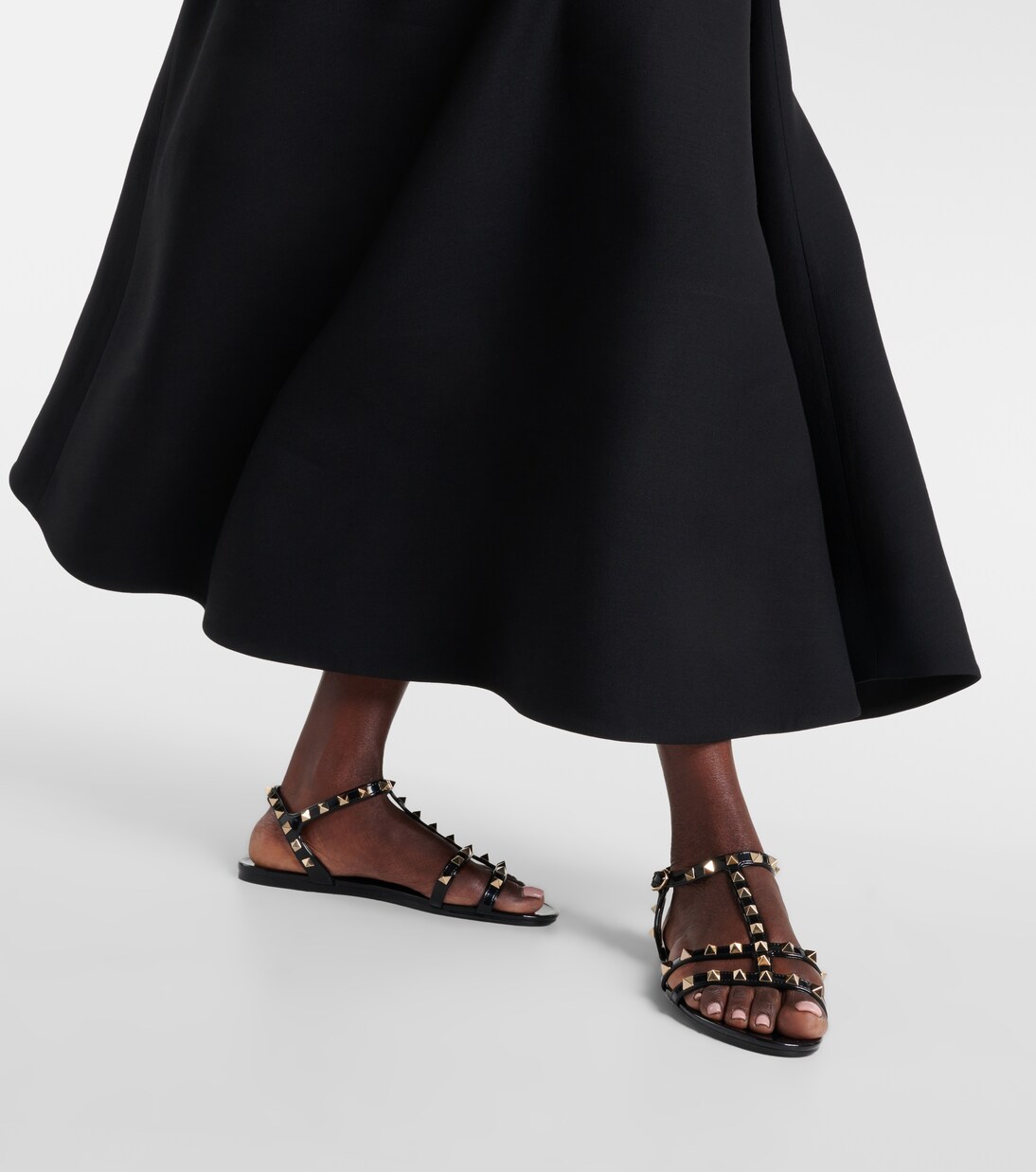 Valentino jelly sandals black discount