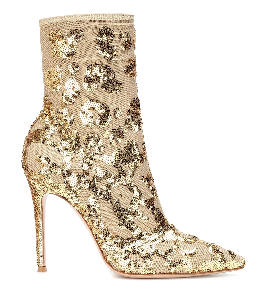 Bottines Daze en tulle à sequins | Gianvito Rossi