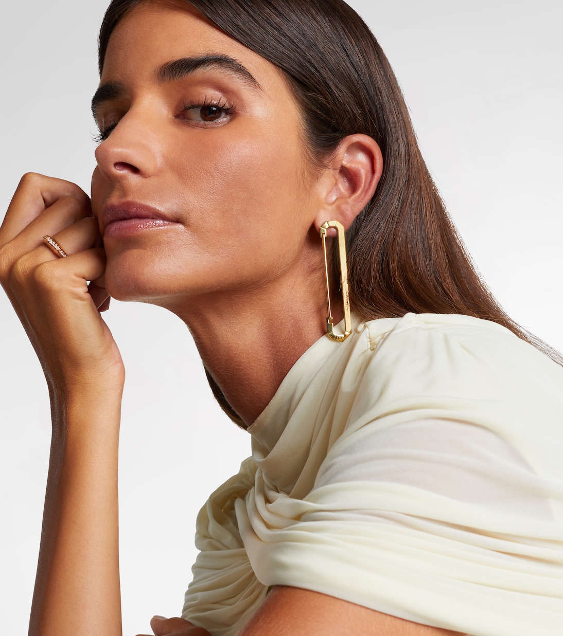 New York Big 18kt gold single earring | Eéra