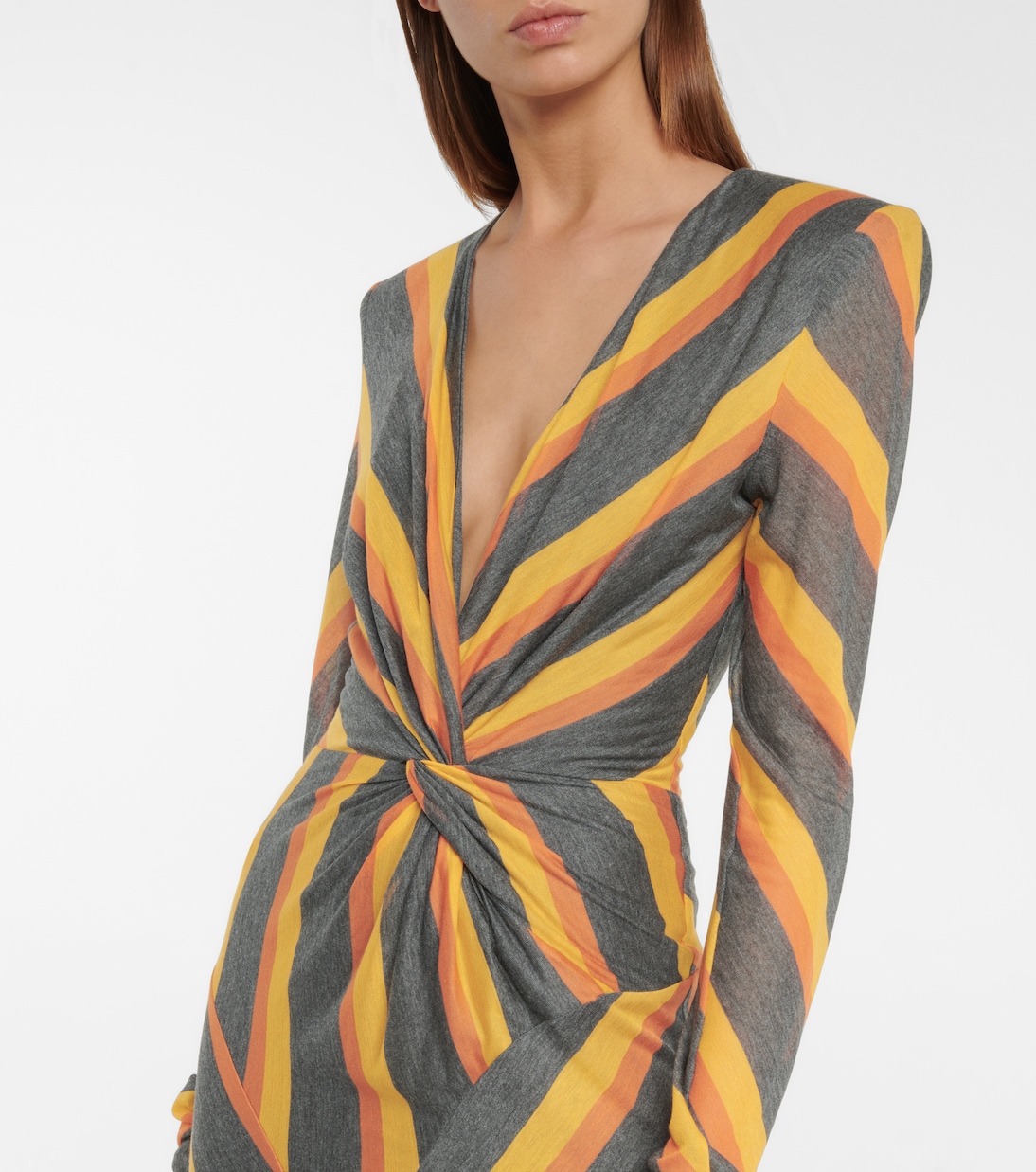 Striped jersey midi dress | Philosophy di Lorenzo Serafini