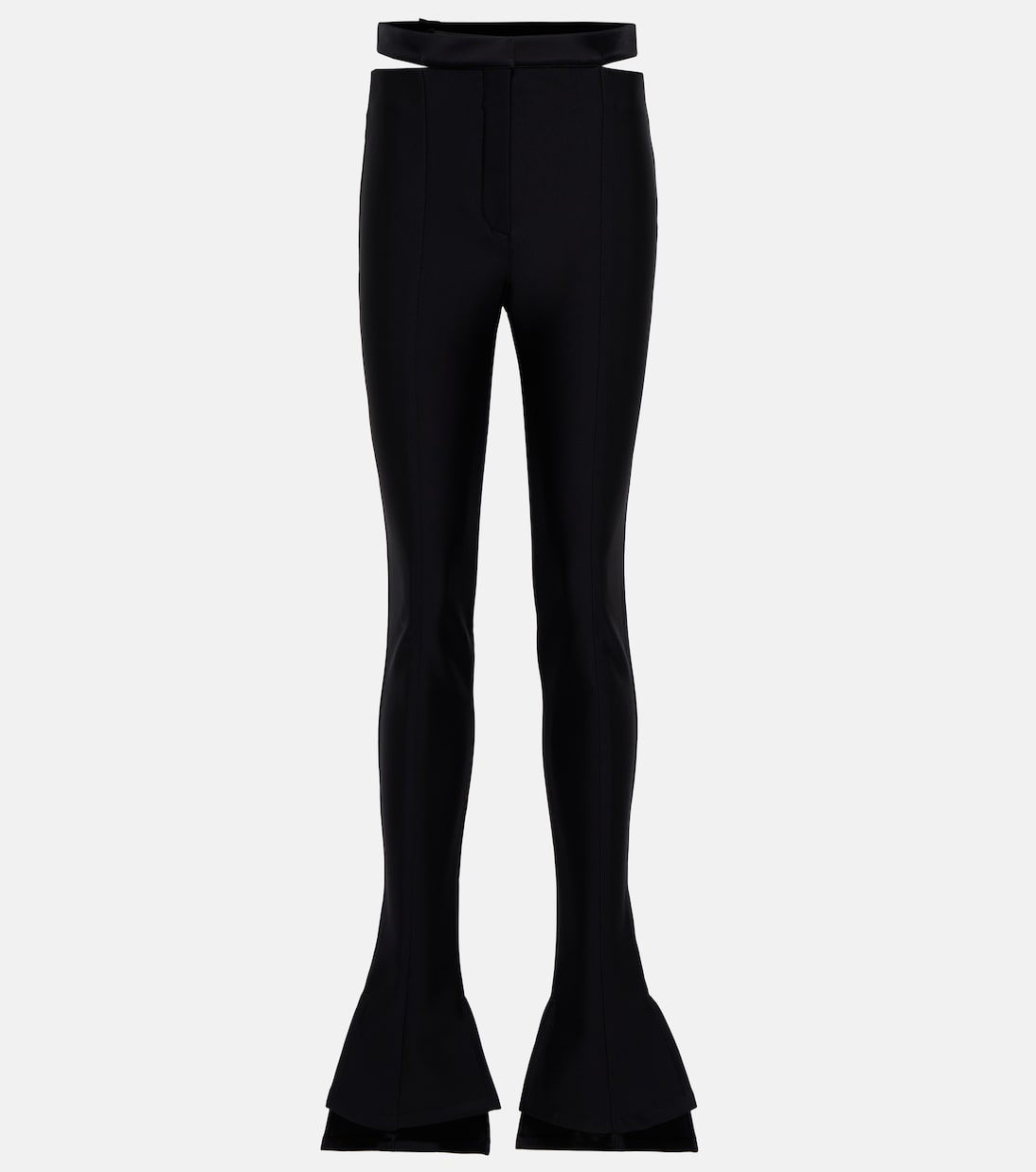 Pantalon évasé en scuba | Mugler