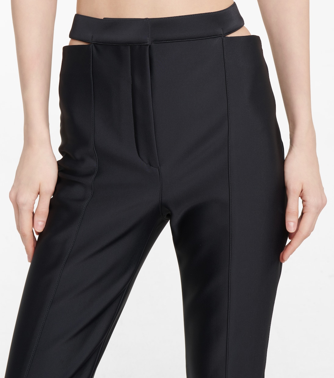 Pantalon évasé en scuba | Mugler