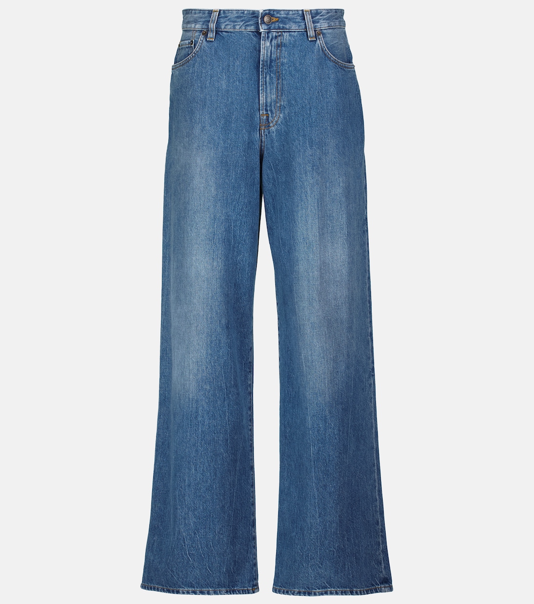 Jeans a Gamba Larga e Vita Alta Egli per uno Stile Giovane e Moderno