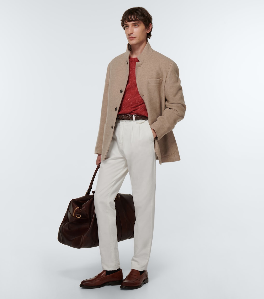 Mocasines penny de piel | Brunello Cucinelli