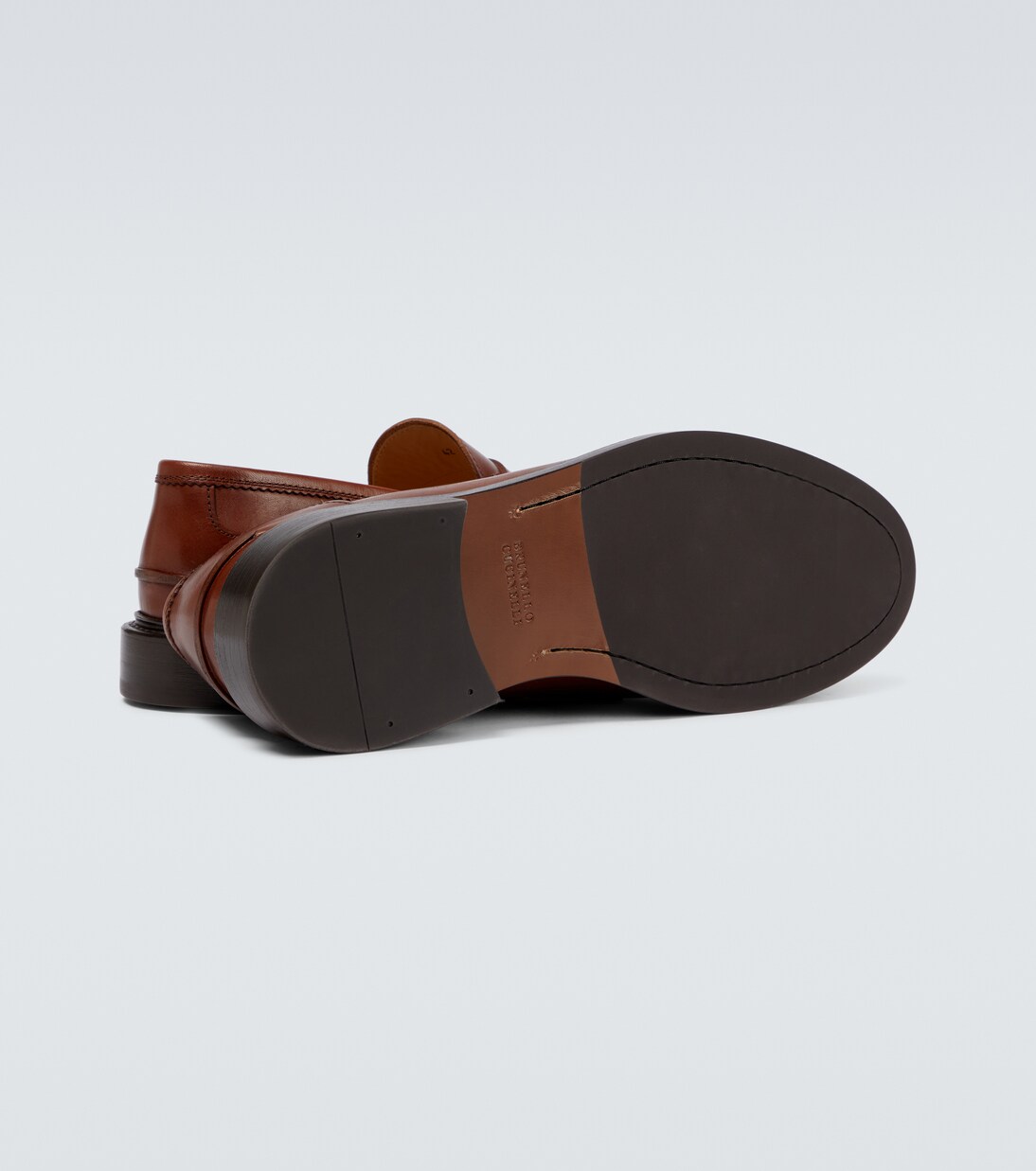 Mocasines penny de piel | Brunello Cucinelli