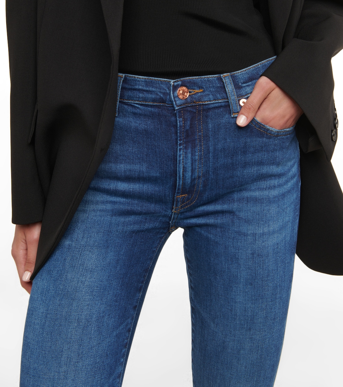 Slim Illusion high-rise skinny jeans | 7 For All Mankind