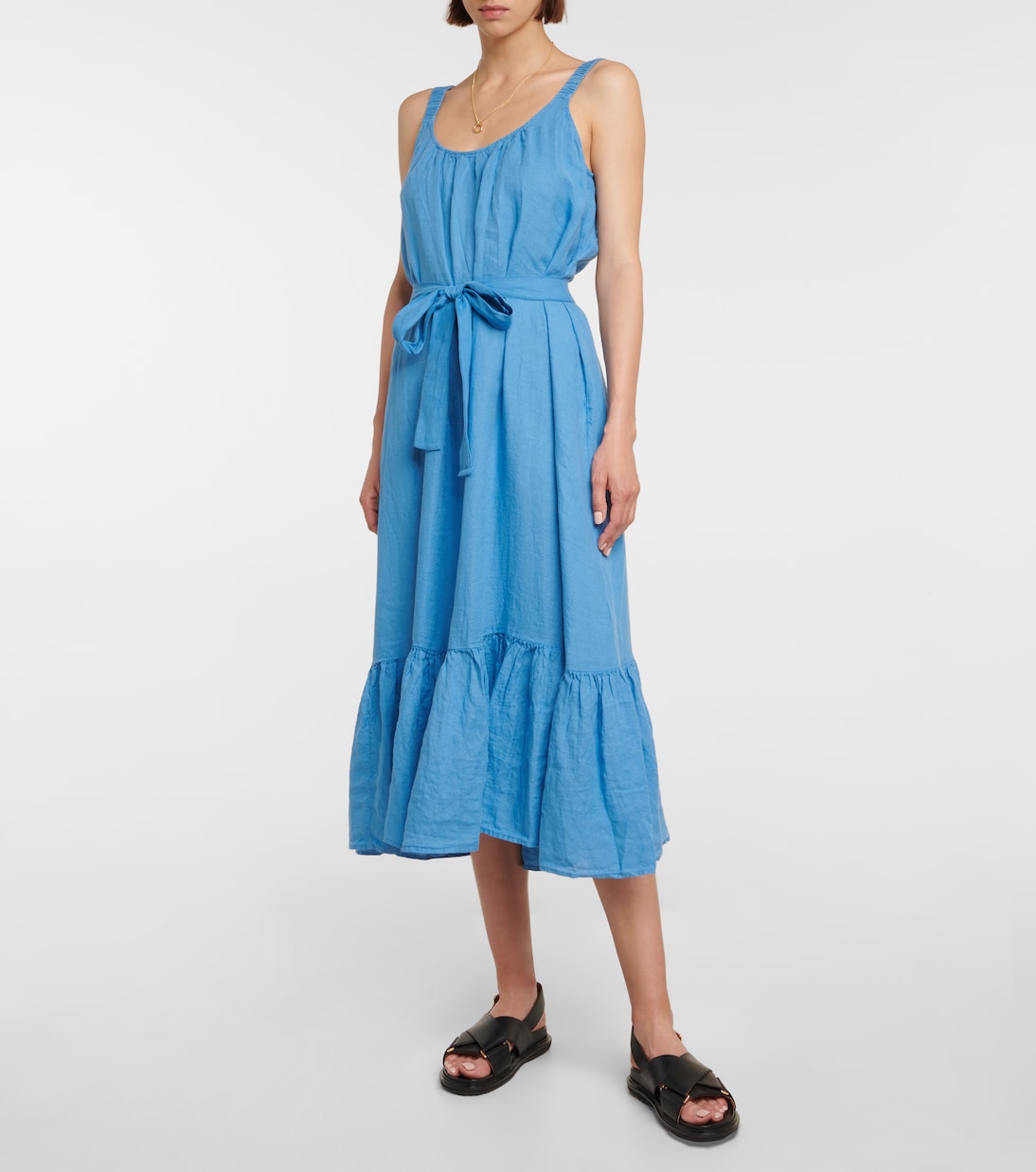 Linen maxi dress | Velvet