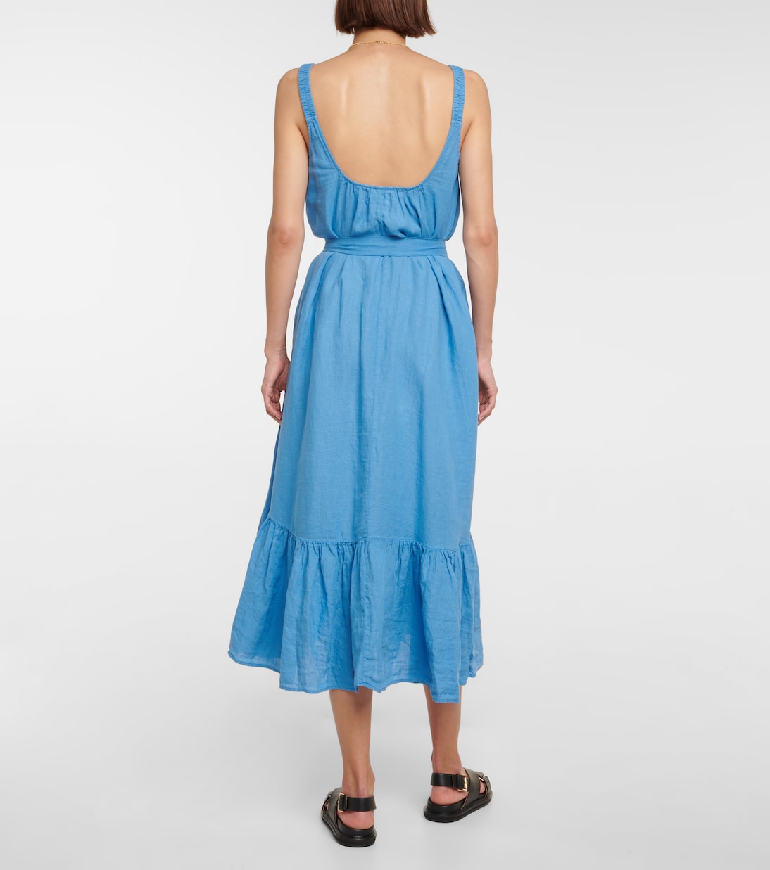 Linen maxi dress | Velvet
