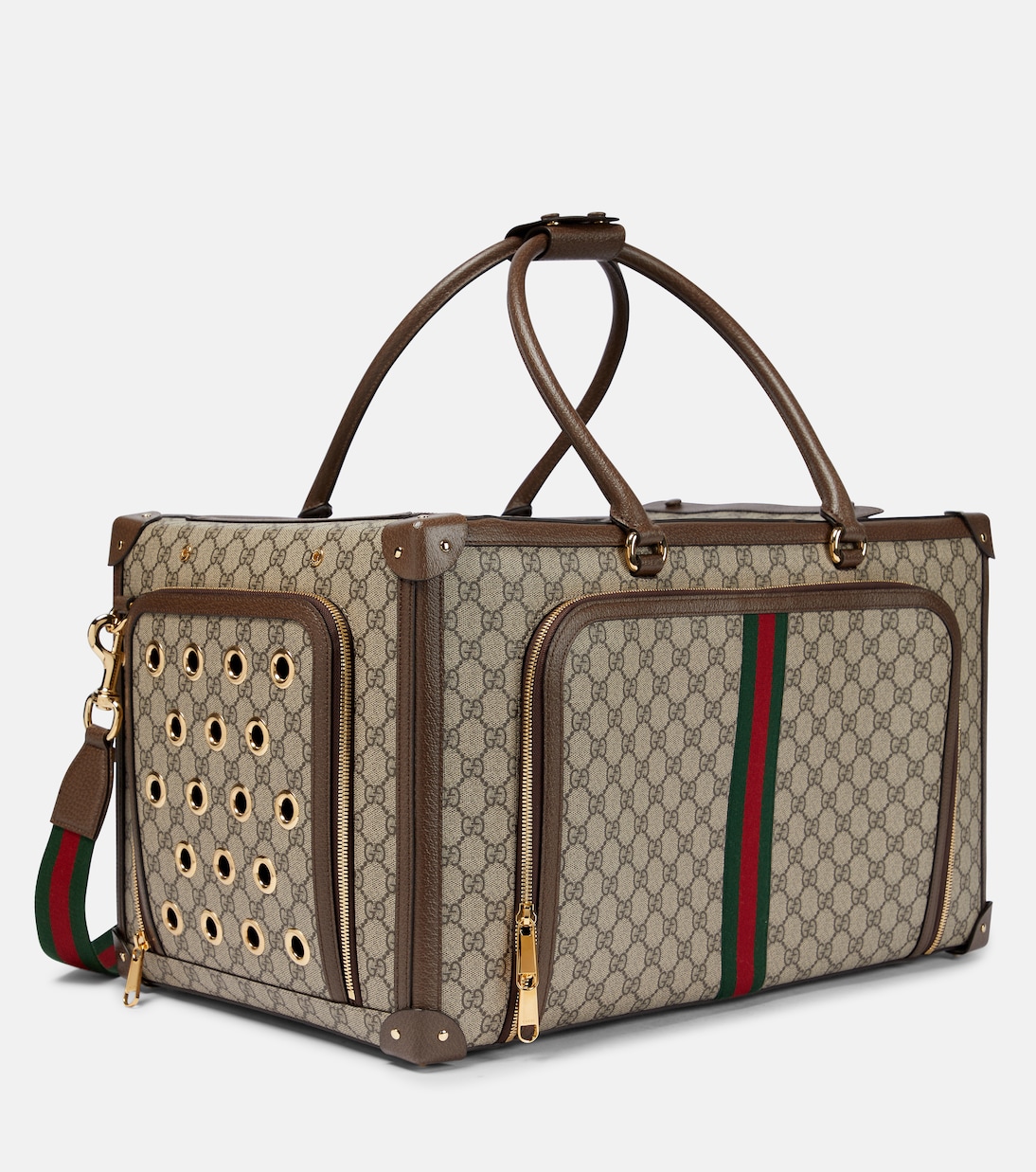 Web Stripe GG Supreme pet carrier | Gucci