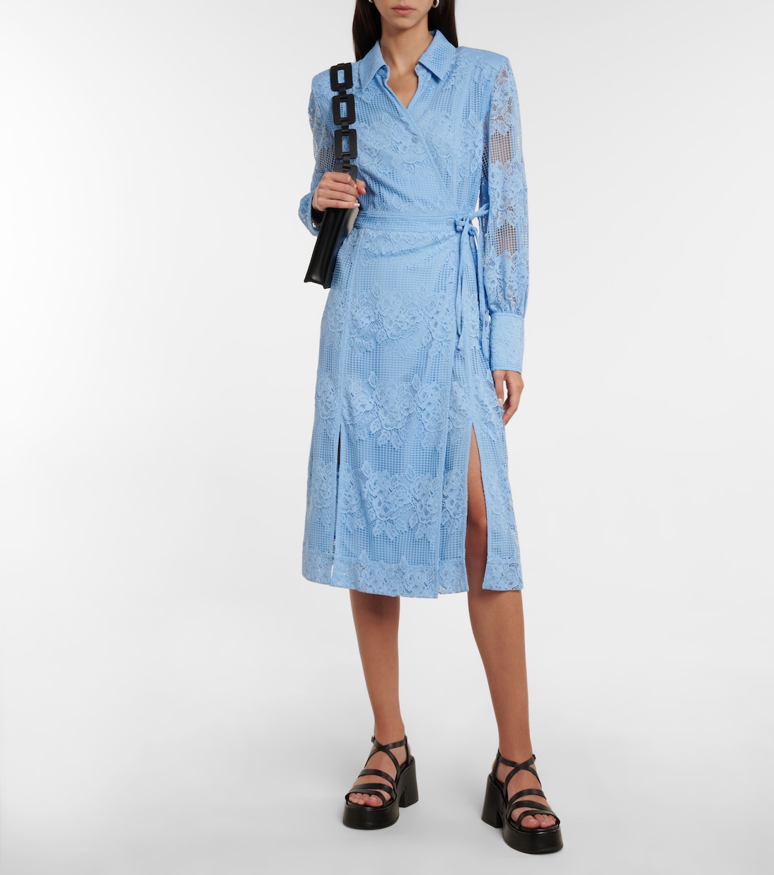 Platform leather sandals | Ganni