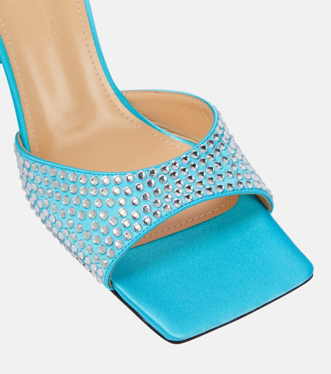Star crystal-embellished satin sandals | Mach & Mach