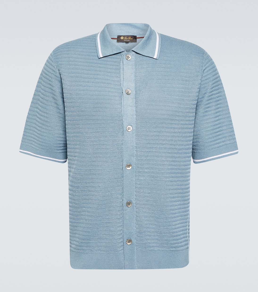 Linen polo top | Loro Piana