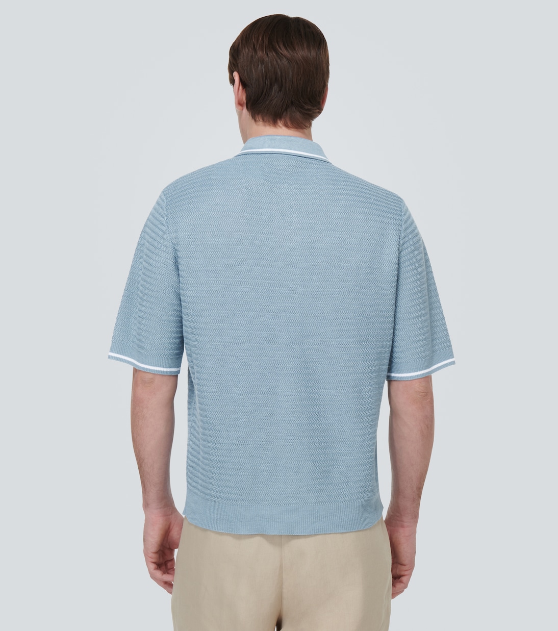 Linen polo top | Loro Piana