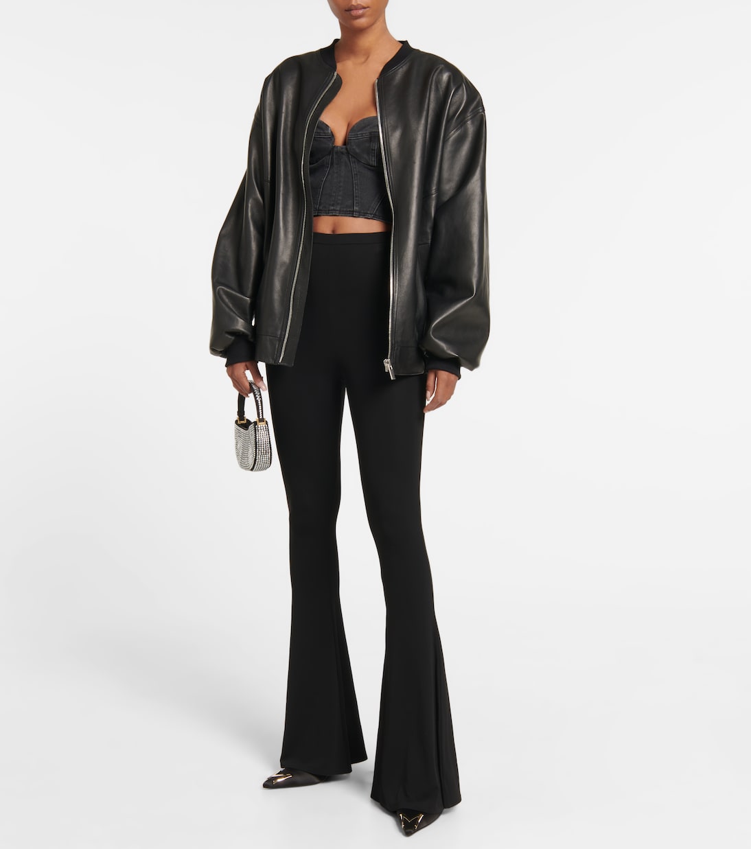 High-rise jersey flared pants | Magda Butrym