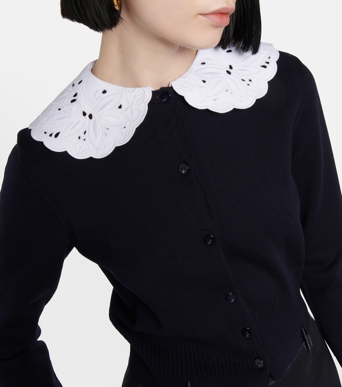 Convertible wool-blend cardigan | Patou