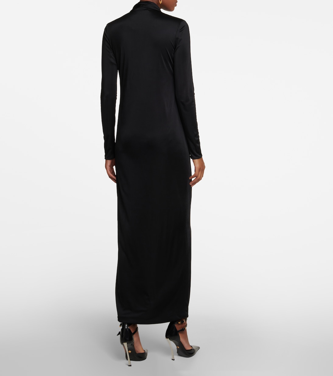 Abito lungo con collo ad anello | Versace