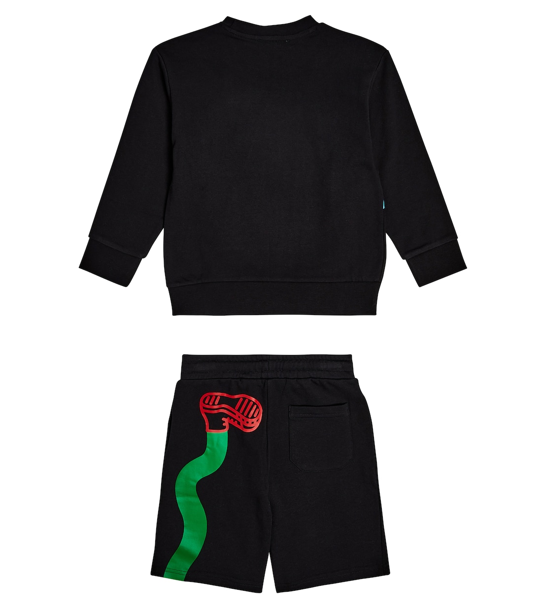 Printed cotton fleece sweatshirt and shorts set | Stella McCartney Kids