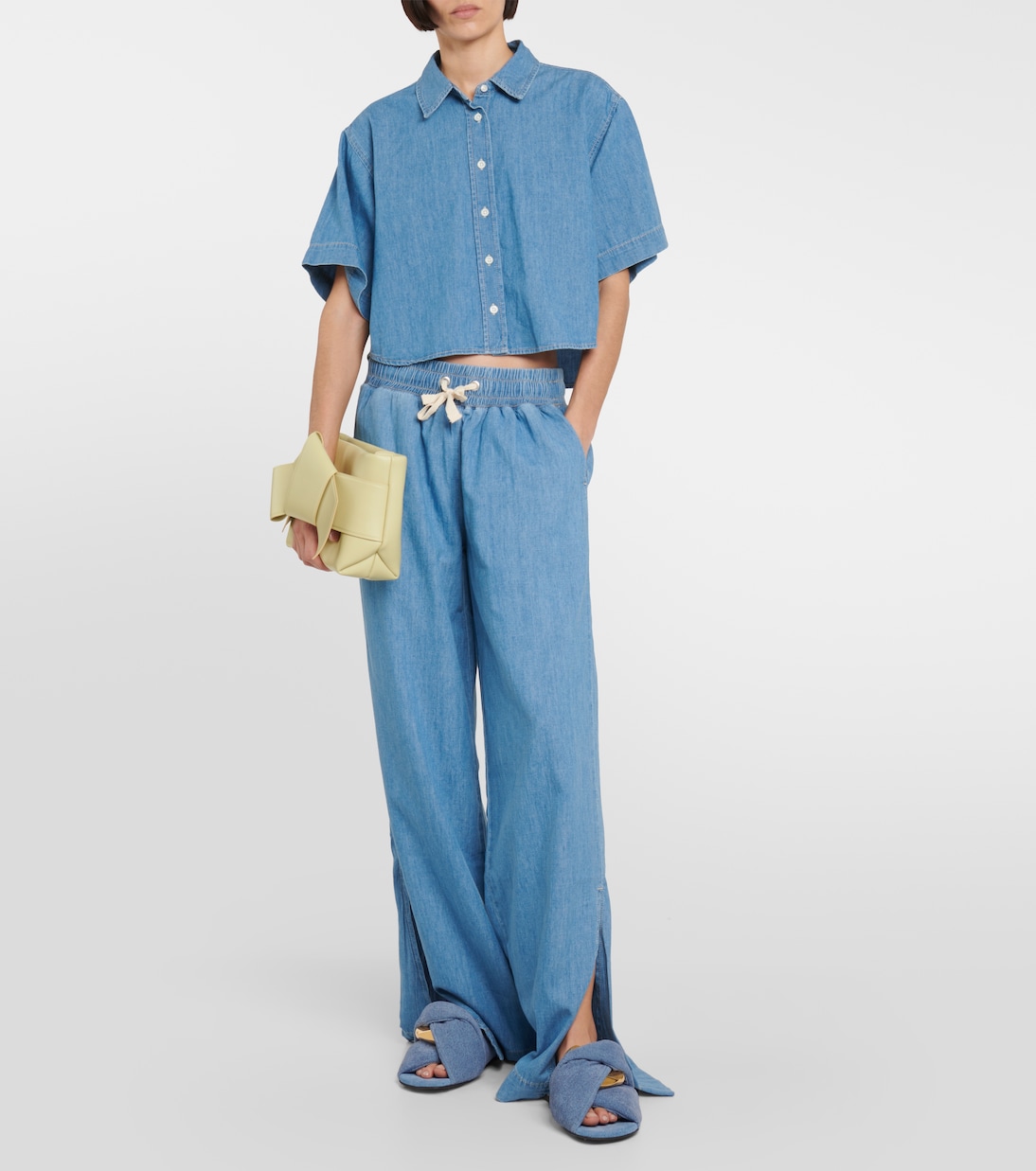 Pantalon en coton et lin | Frame